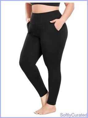Plus Size Leggings with Pockets Workout Yoga Pants